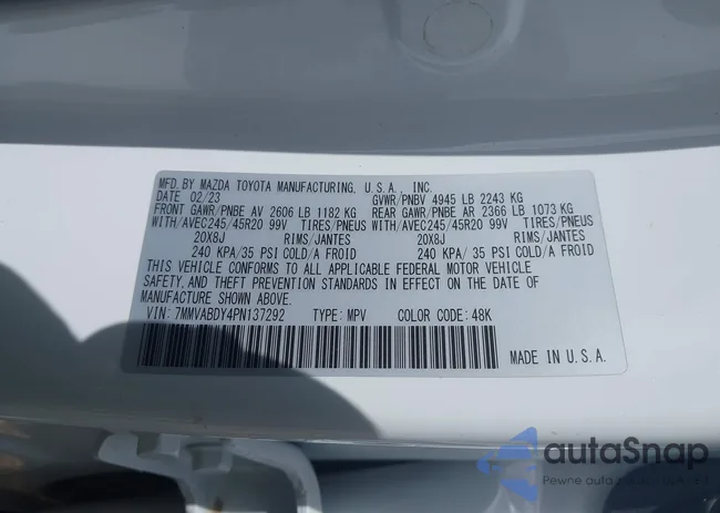 7MMVABDY4PN137292: 42458231