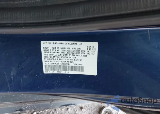 5FNRL6H75KB029324: 42458282