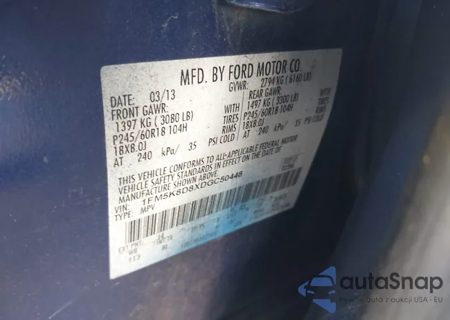 1FM5K8D8XDGC50448: 42457430