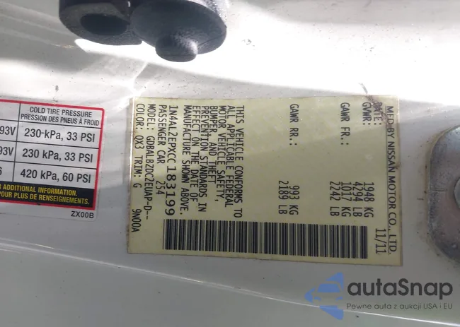 1N4AL2EPXCC183199: 42457435