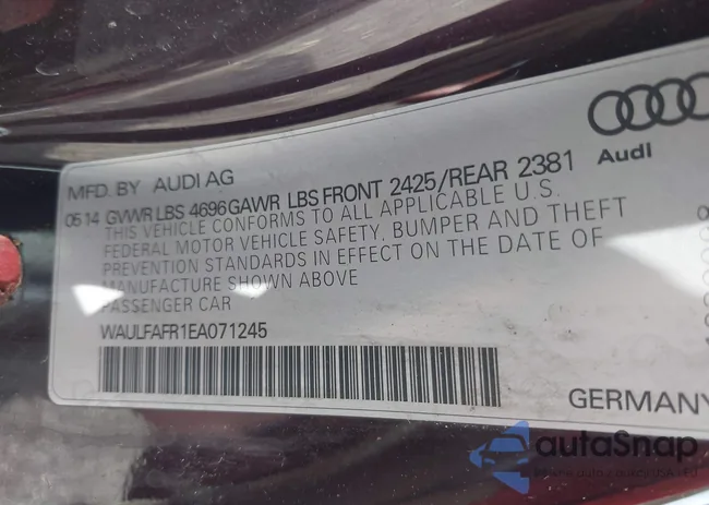 WAULFAFR1EA071245: 42457693