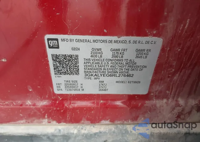 3GKALYEG6RL276462: 42458862