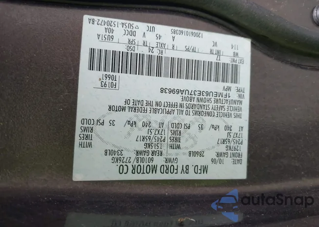 1FMEU63E37UA69638: 42458963