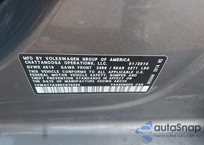 1VWAT7A36EC070330: 42459184