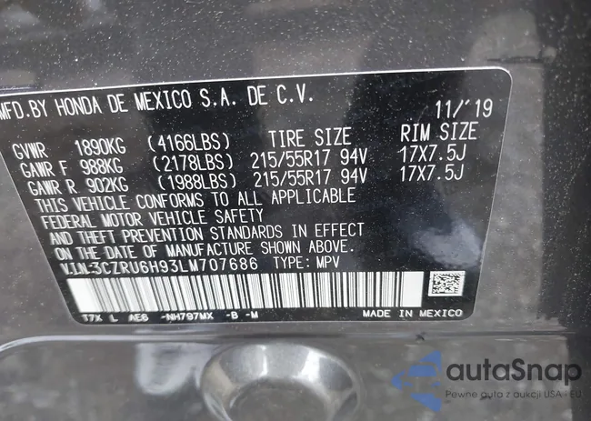 3CZRU6H93LM707686: 42459222