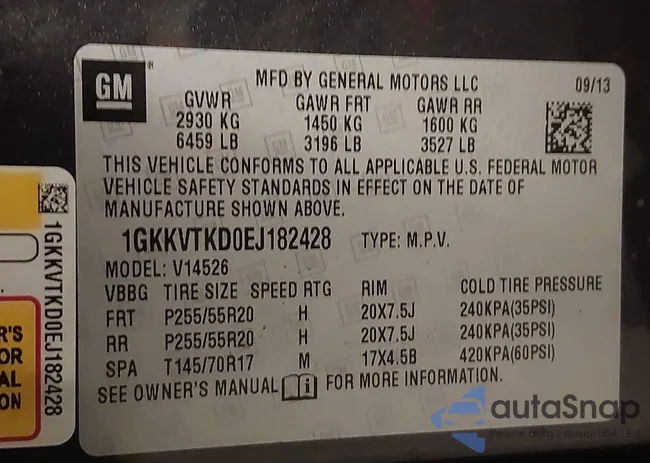 1GKKVTKD0EJ182428: 42458381