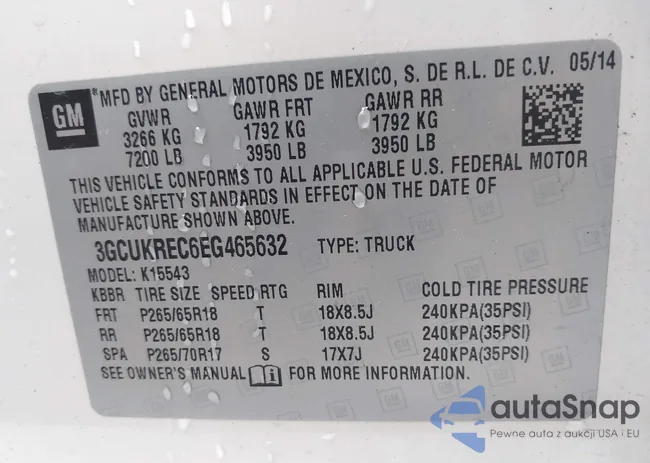 3GCUKREC6EG465632: 42458505