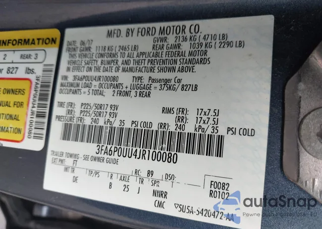 3FA6P0UU4JR100080: 42458647