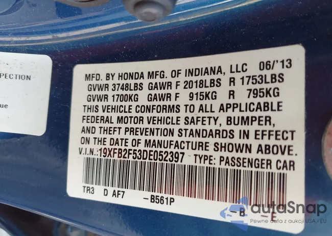 19XFB2F53DE052397: 42458660