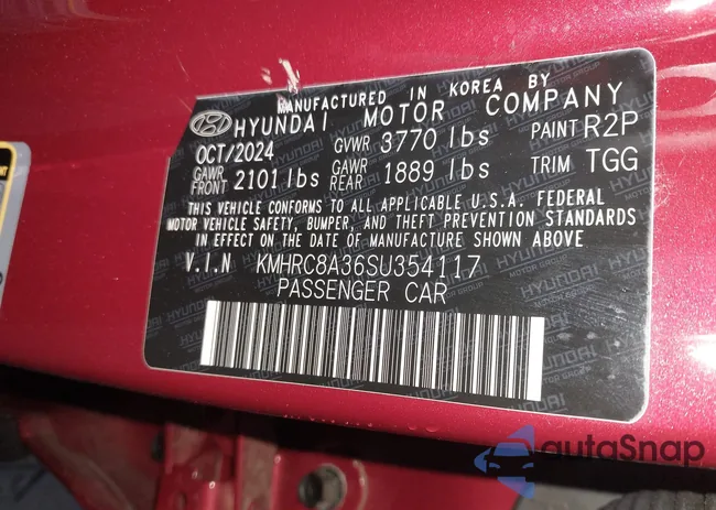 KMHRC8A36SU354117: 42459995