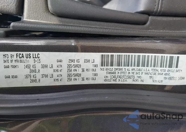 1C4RJFAG1FC150273: 42460060