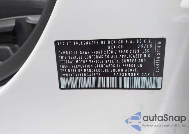 3VW2K7AJ4FM349572: 42460236