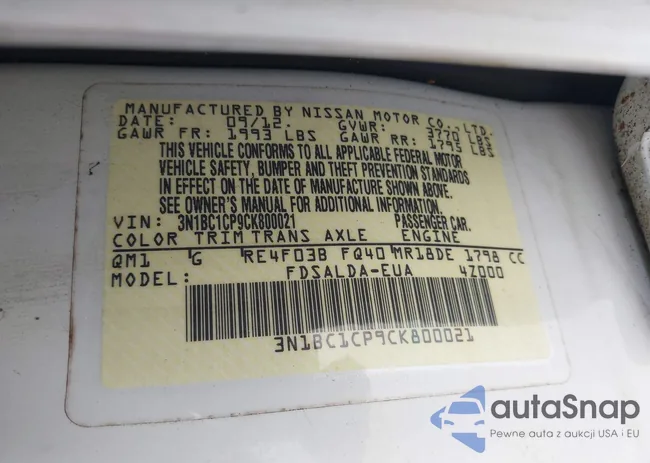 3N1BC1CP9CK800021: 42460267