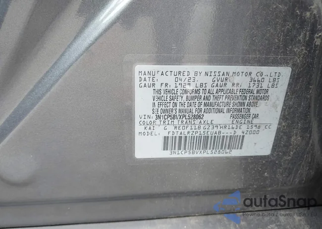 3N1CP5BVXPL528062: 42459341