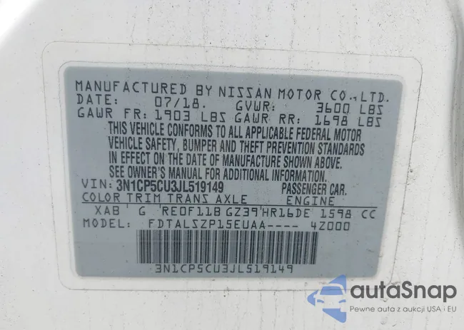 3N1CP5CU3JL519149: 42459395