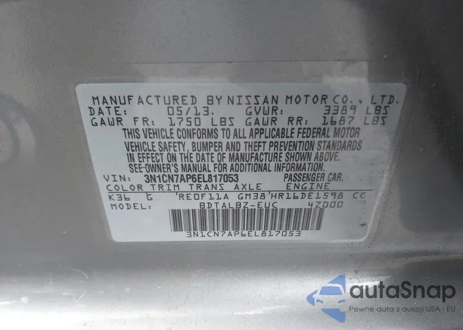 3N1CN7AP6EL817053: 42459616