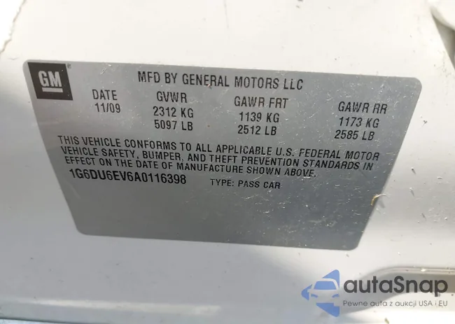 1G6DU6EV6A0116398: 42459652