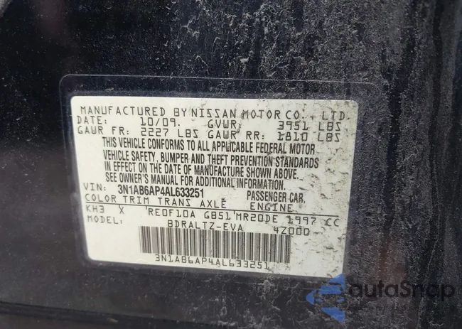 3N1AB6AP4AL633251: 42460785