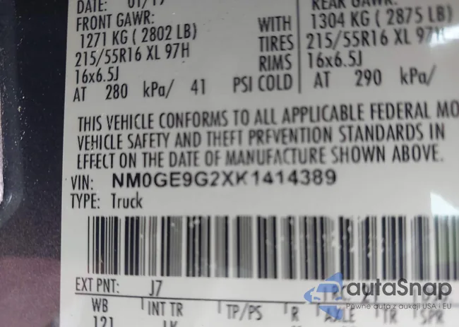 NM0GE9G2XK1414389: 42461007