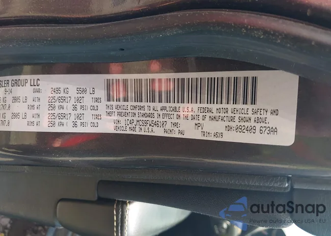 1C4PJMCS9FW546107: 42461025