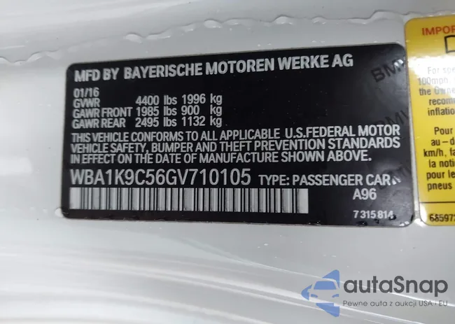 WBA1K9C56GV710105: 42461132