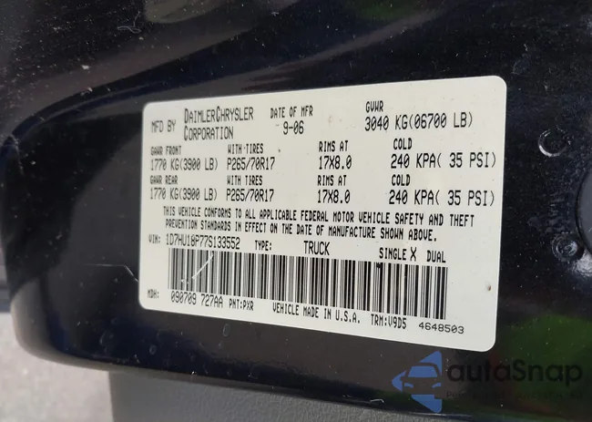 1D7HU18P77S133552: 42461272