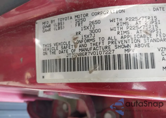 JT3HN86R7V0107227: 42460449