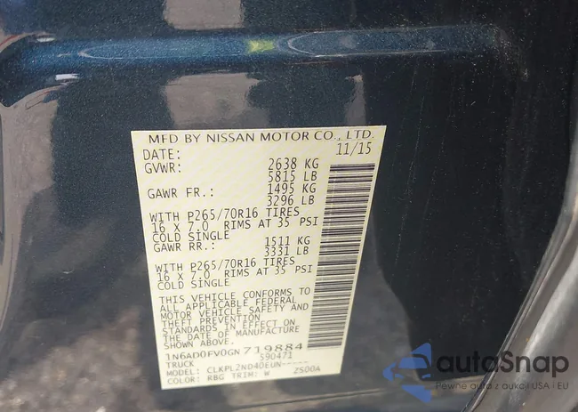 1N6AD0FV0GN719884: 42460469