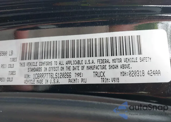 1C6RR7TT6LS120266: 42460520