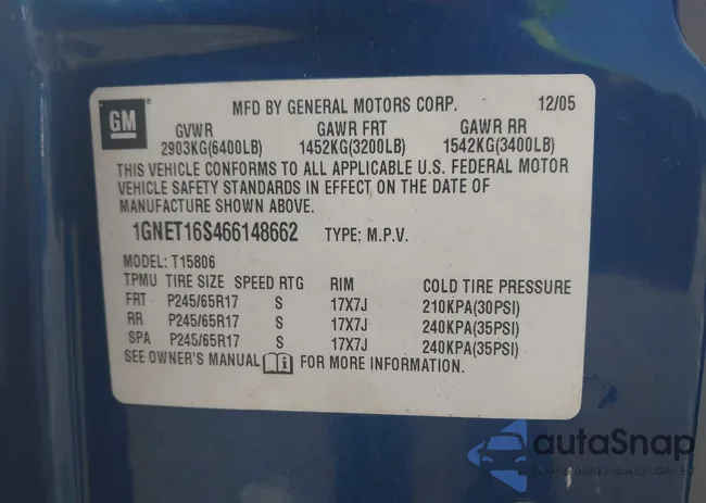 1GNET16S466148662: 42460562