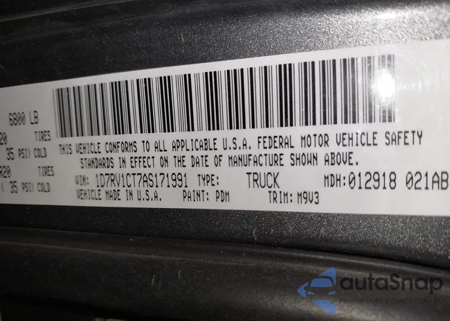 1D7RV1CT7AS171991: 42460632