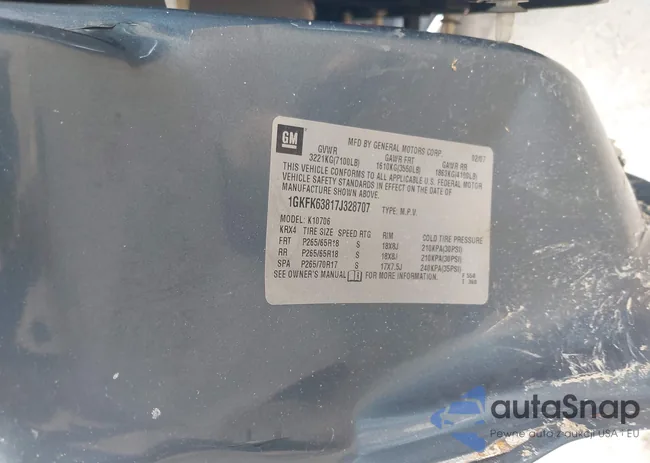 1GKFK63817J328707: 42460699