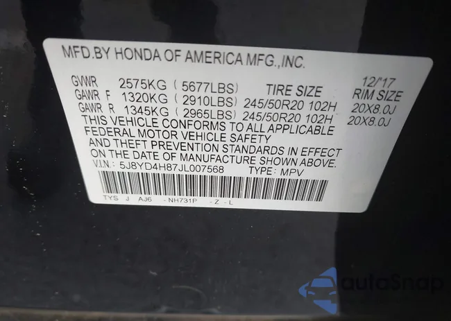 5J8YD4H87JL007568: 42461765