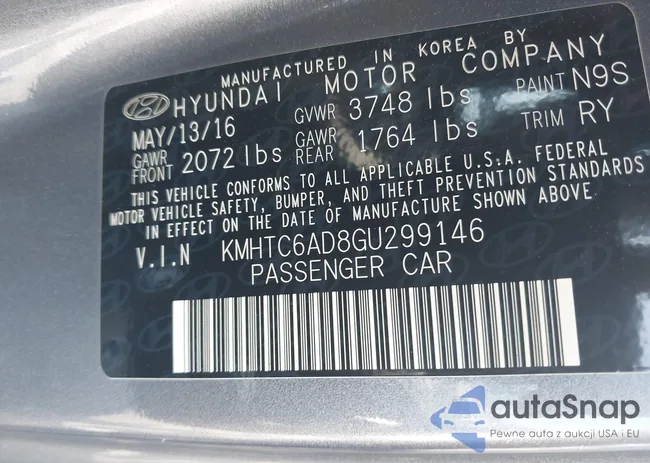 KMHTC6AD8GU299146: 42461862