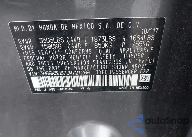 3HGGK5H87JM721299: 42462097