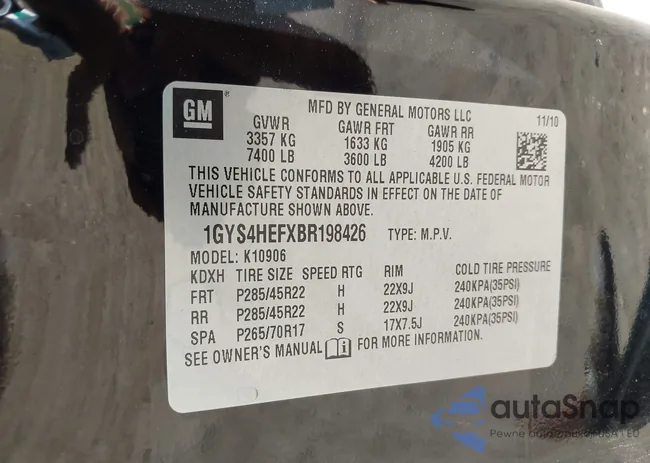 1GYS4HEFXBR198426: 42462157