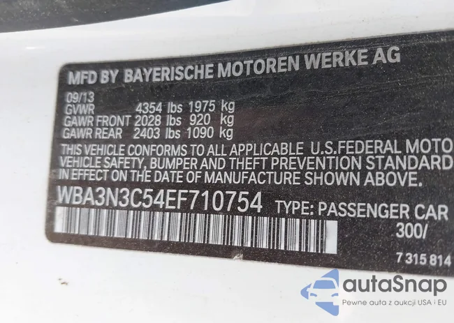 WBA3N3C54EF710754: 42462315