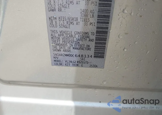 5N1AR2MM0DC648134: 42461385