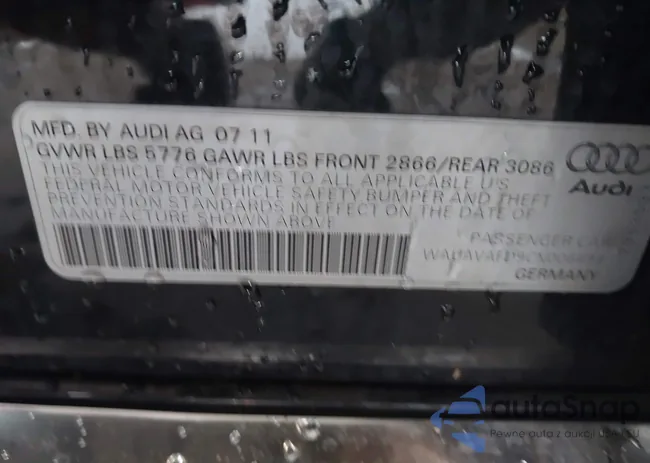 WAUAVAFD9CN006499: 42461402