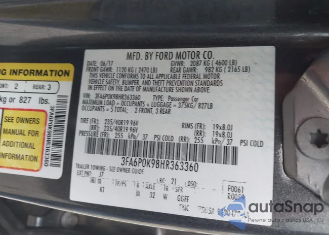 3FA6P0K98HR363360: 42461432