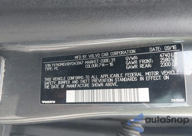 YV140MEK6H1343947: 42461714