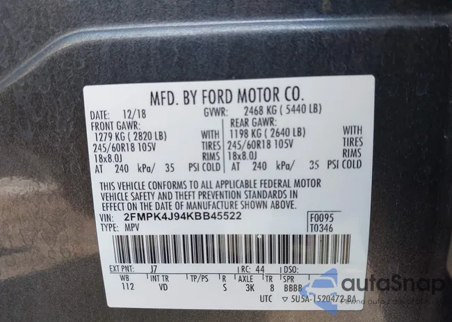 2FMPK4J94KBB45522: 42462801