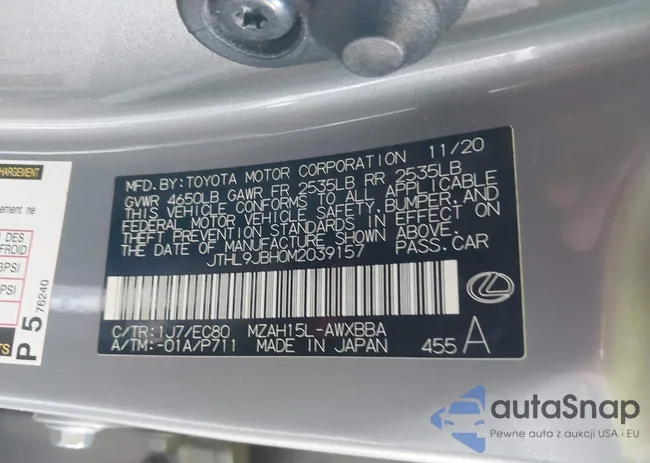 JTHL9JBH0M2039157: 42462844