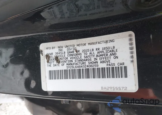 5Y2SL64843Z408259: 42462906