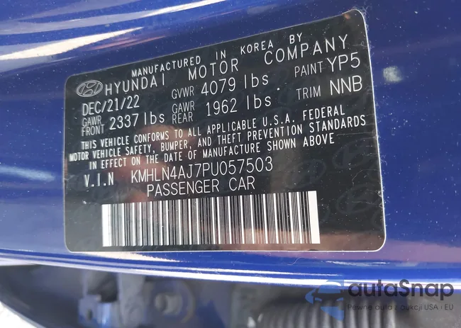 KMHLN4AJ7PU057503: 42462957