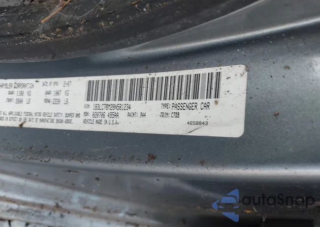 1B3LC76M28N581234: 42463239