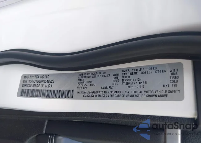 1C4RJYB60R8518323: 42462599