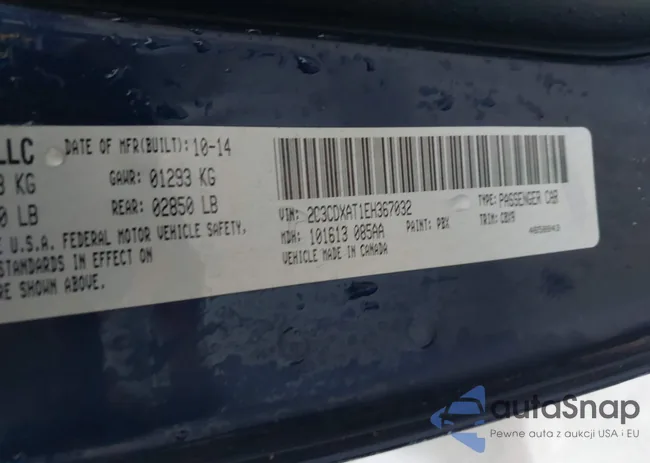 2C3CDXAT1EH367032: 42462644