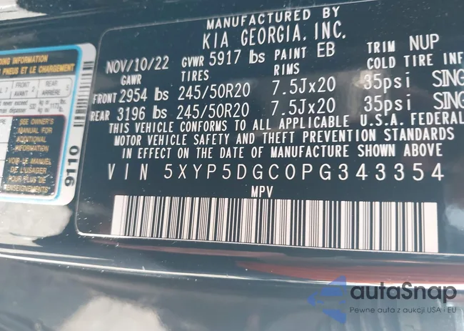 5XYP5DGC0PG343354: 42463746