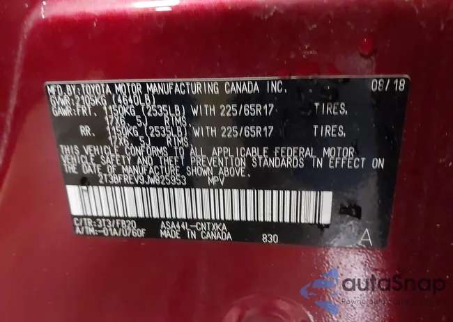 2T3BFREV9JW825953: 42463780